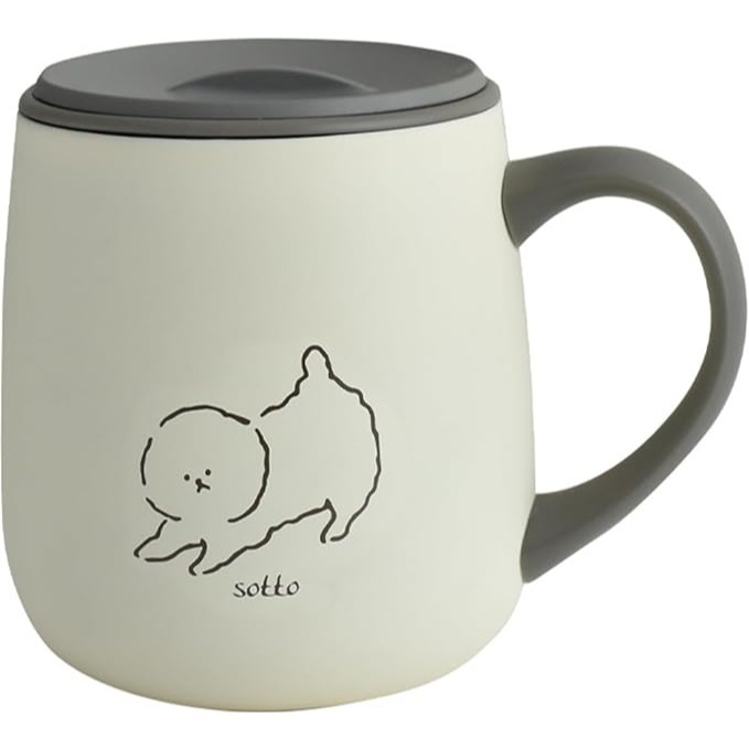 24hr出貨⚡️日本正品 sotto 滑蓋式保溫保冷杯 輕量 附蓋 不鏽鋼 保溫杯 保冷杯 馬克杯 隔熱杯 比熊犬-規格圖6