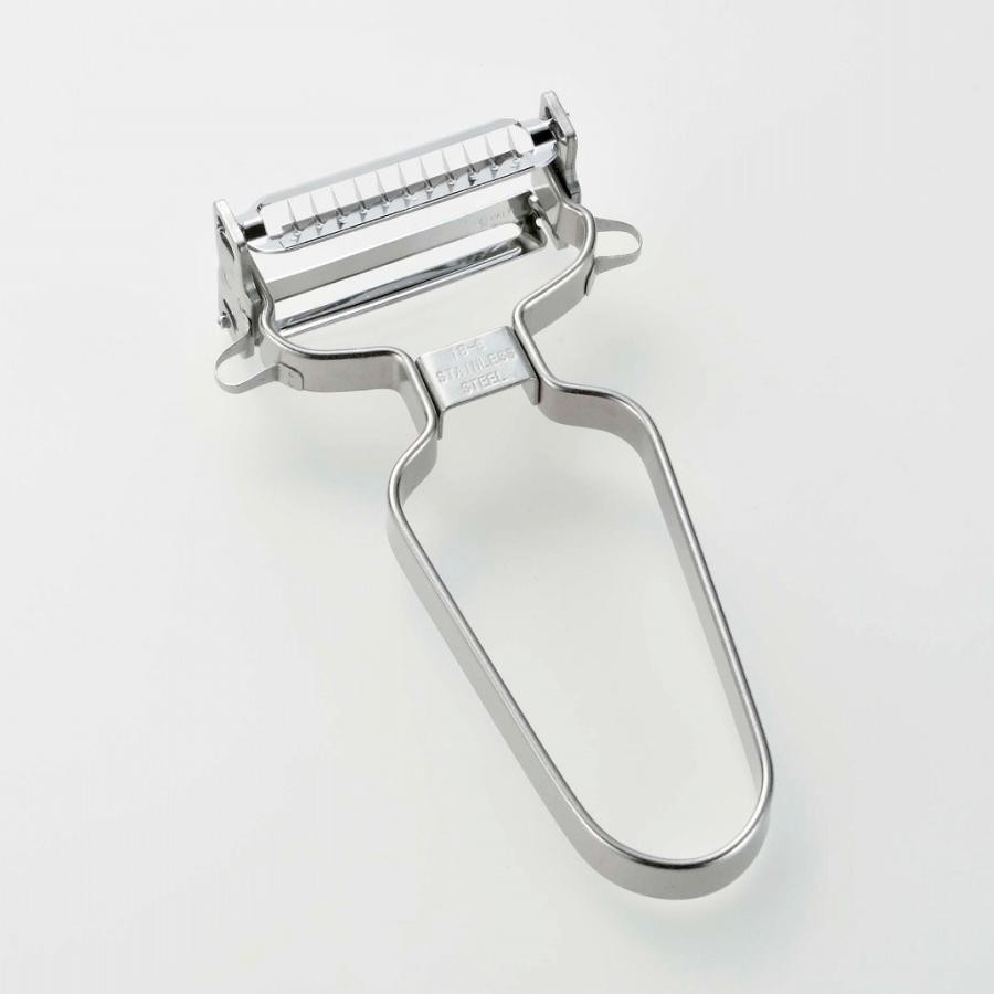 24hr出貨💗日本製 下村企販 不鏽鋼 刨絲 雙面削皮器 削皮兩用刀  切絲 切條 兩用削皮刀 刨刀 兩用刨刀-細節圖4