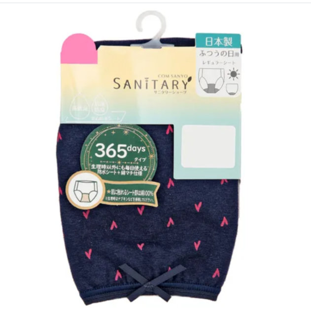 24hr出貨⚡️日本製 sanitary 抗菌防臭 高透氣 內褲 生理褲 棉質內褲 三角褲 少女內褲 經期內褲 女生內褲-細節圖2