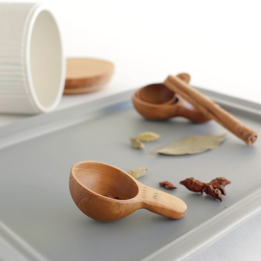 24hr出貨⚡️日本進口 SALIU 柚木 量勺 量匙 湯匙 茶匙 調味料勺 調味料匙 原木量匙 鹽巴匙 鮮味匙 手研-細節圖8