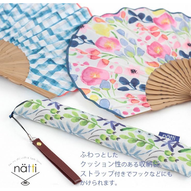 24hr出貨🔥新款上市 超人氣雜貨 NATTI 扇子 折扇 手扇 附收納布袋 抗菌防臭 禮物 母親節 禮物 日式扇子-細節圖7