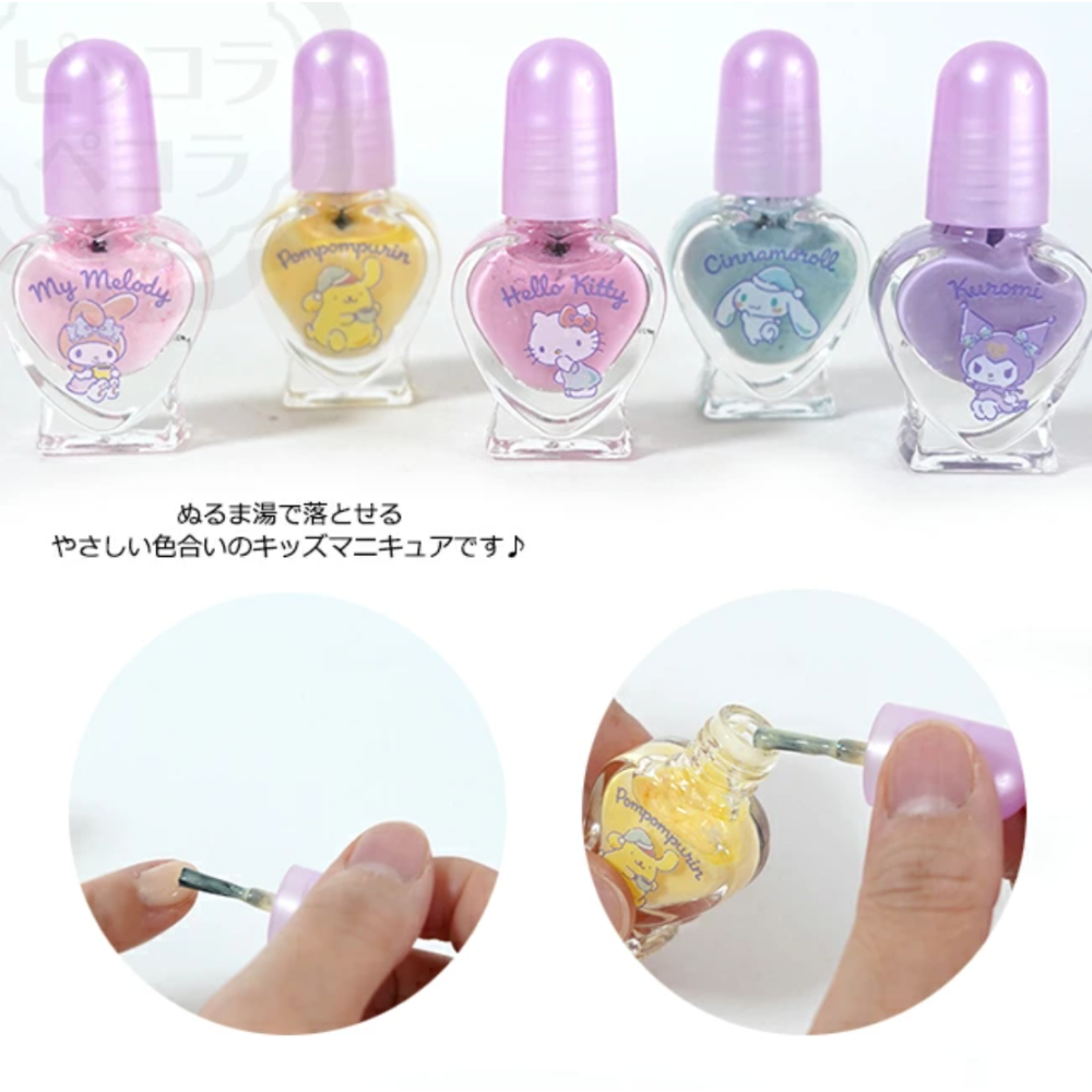 24hr出貨⚡️日本境內限定品 2025 可撕除指甲油 撕除式指甲油 指甲油 兒童指甲油 免去光水 酷洛米 美樂蒂-細節圖6