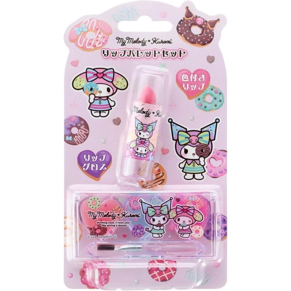 24hr出貨⚡️日本大廠公司貨 kuromi&melody 兒童用 口紅 唇彩 套裝 三麗鷗 日本境內限定品 唇膏-細節圖4