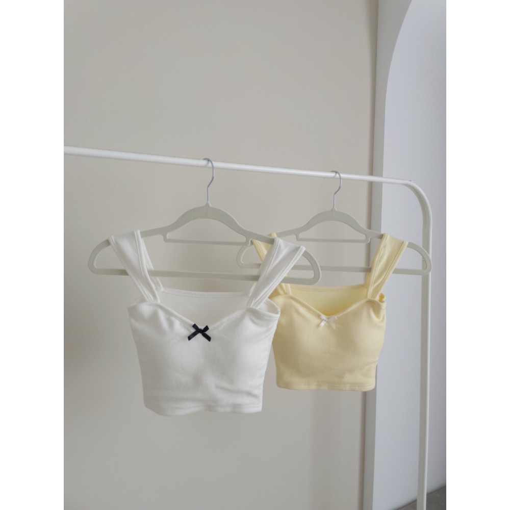 蝴蝶結桃心領上衣-細節圖2