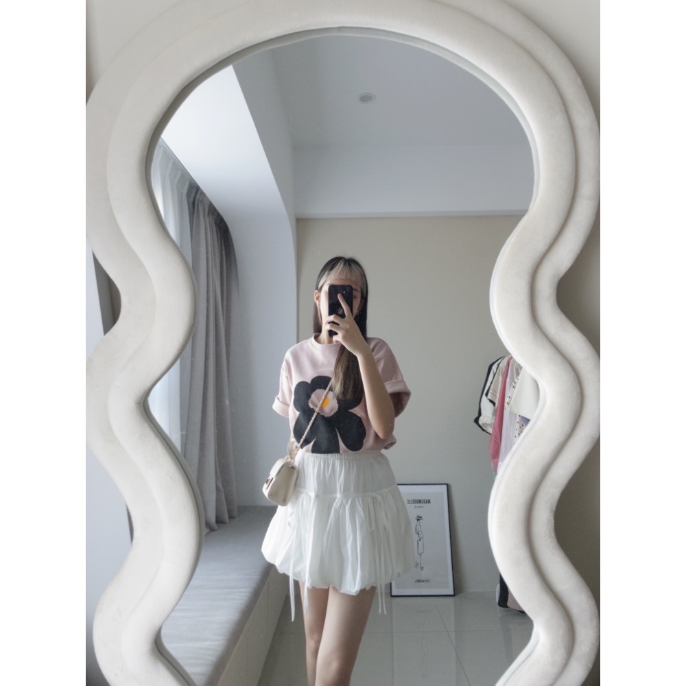 蝴蝶結鬆緊燈籠蓬蓬裙-細節圖5