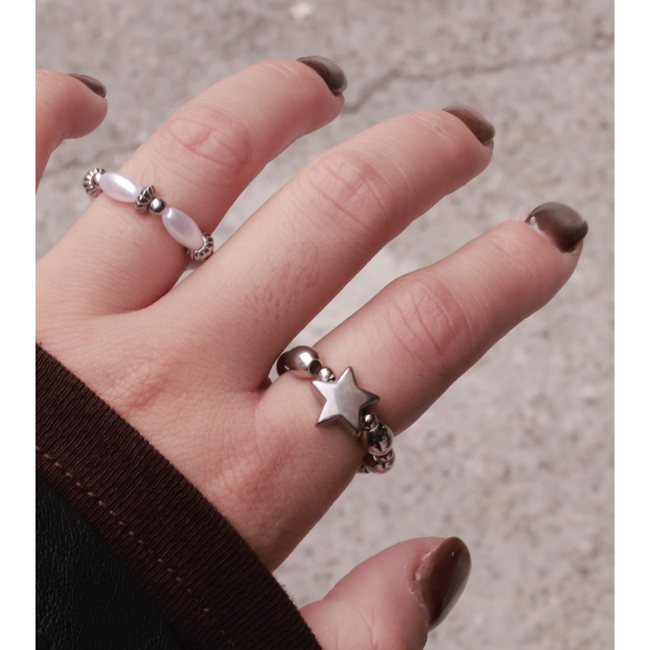 星星系列串珠戒指-細節圖2