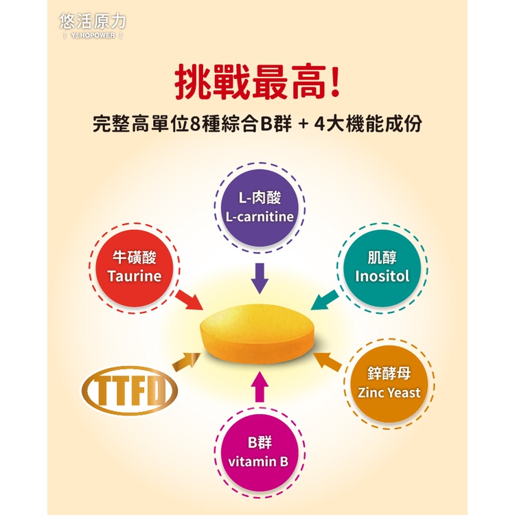 悠活原力 緩釋長效 綜合維生素 b12 維他命 維生素 b群 緩釋長效 綜合維生素B群 緩釋膜衣錠 (60粒/-細節圖4