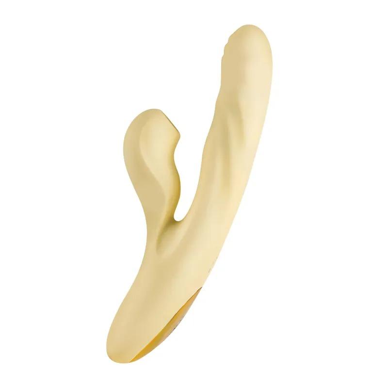 SVAKOM 塞爾達 伸縮吸吮加溫按摩棒 黃-細節圖2