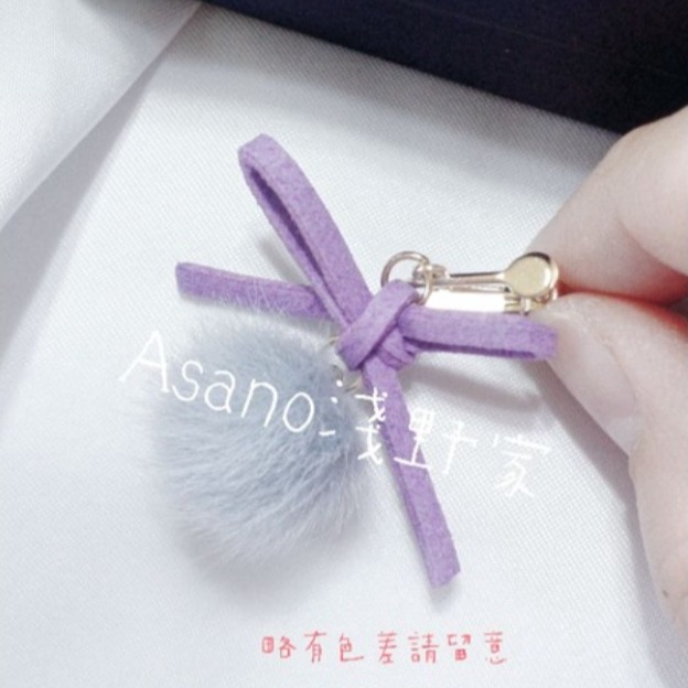 。少量現貨。光與夜之戀全員絨毛系列耳環 齊司禮印象延伸-細節圖6