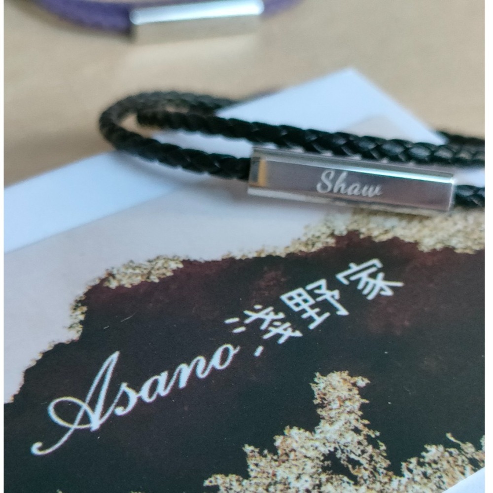 戀與製作人．客製化全員系列．簡約質感鈦鋼手繩-細節圖5