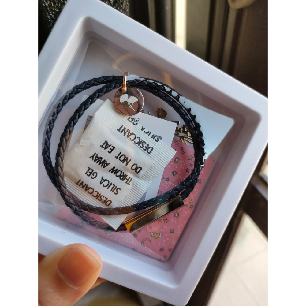 戀與製作人．客製化全員系列．簡約質感鈦鋼手繩-細節圖7