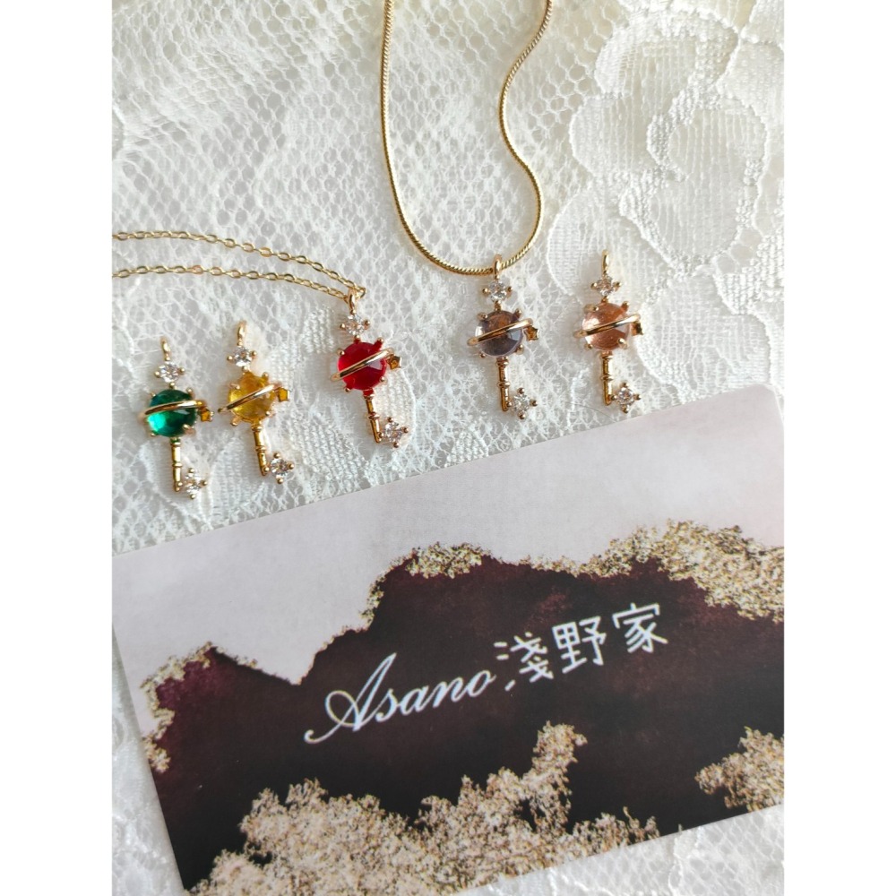 戀與製作人．心動魔法系列．簡約質感星球鑰匙項鍊-細節圖2