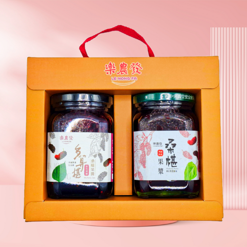 【樂農發】桑椹禮盒｜果醬＋果漿雙瓶組｜優格抹醬｜天然果泥 精緻送禮推薦-細節圖2