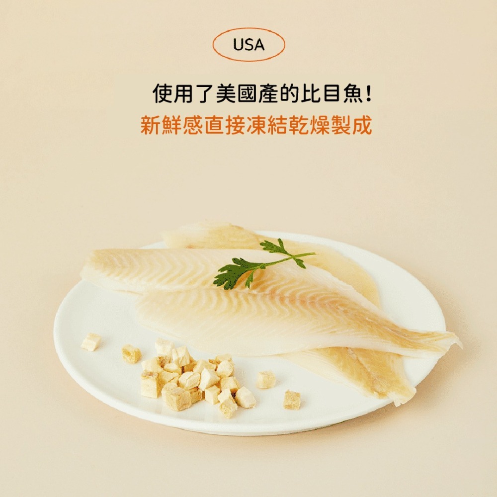【韓國朝貢】迷你型海鮮凍乾-比目魚（17g&55g/罐）（大包裝195g）-細節圖3