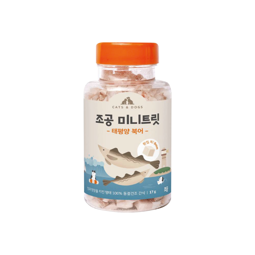 【韓國朝貢】迷你型海鮮凍乾-鱈魚（17g&50g/罐）(150g袋裝)-規格圖7