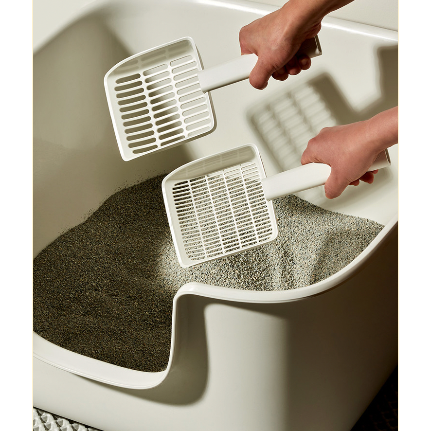 【韓國SCOOPERS】貓砂鏟  兩種孔徑 3mm/6mm (白/灰)-細節圖2