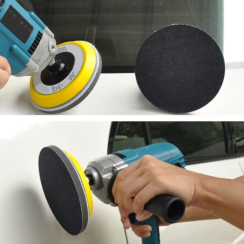 234567吋【牛仔布 拋光盤】烤漆面調整拋光處理 橘皮延流研磨整平拉皮拋磨 強效極粗切削除紋去皺提升鏡面反照度-細節圖5