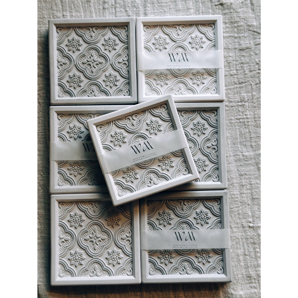 WM｜海棠花｜吸水杯墊｜香氛杯墊｜擴香石杯墊｜海棠花擴香石｜婚禮小物-細節圖3