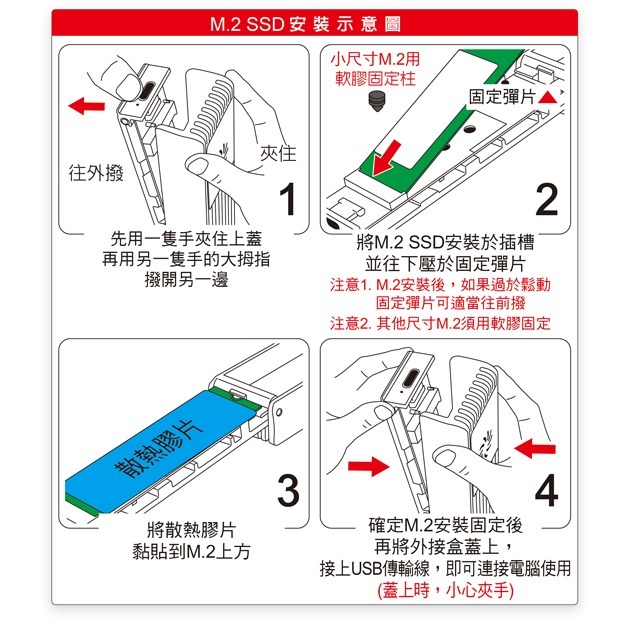 伽利略 USB3.2 10G M.2 NVMe 鋁合金 散熱風扇外接盒	(NV10GB)-細節圖5