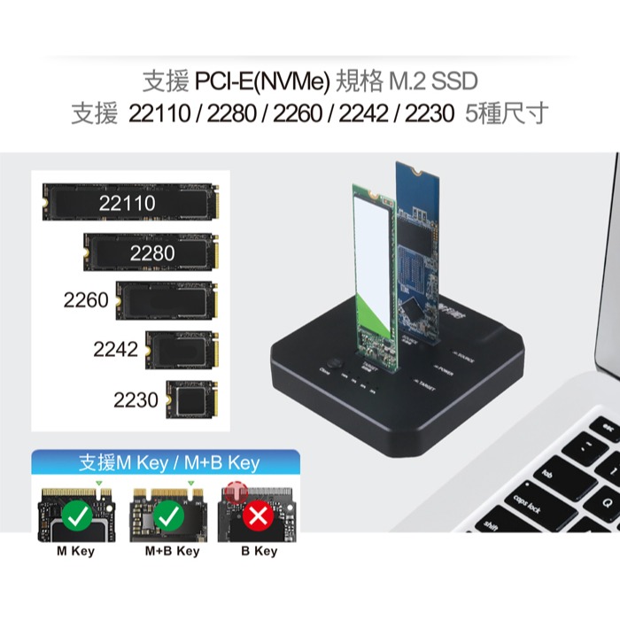 伽利略 雙M.2(NVMe) SSD to USB3.2 20G 鋁合金對拷機 (DMC322F)-細節圖3