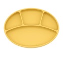 台灣現貨出貨｜食品級矽膠 美國台灣FDA雙重認證 四格矽膠餐盤 超強吸力 副食品餐盤  寶寶餐盤 橄欖球餐盤 BLW-規格圖8