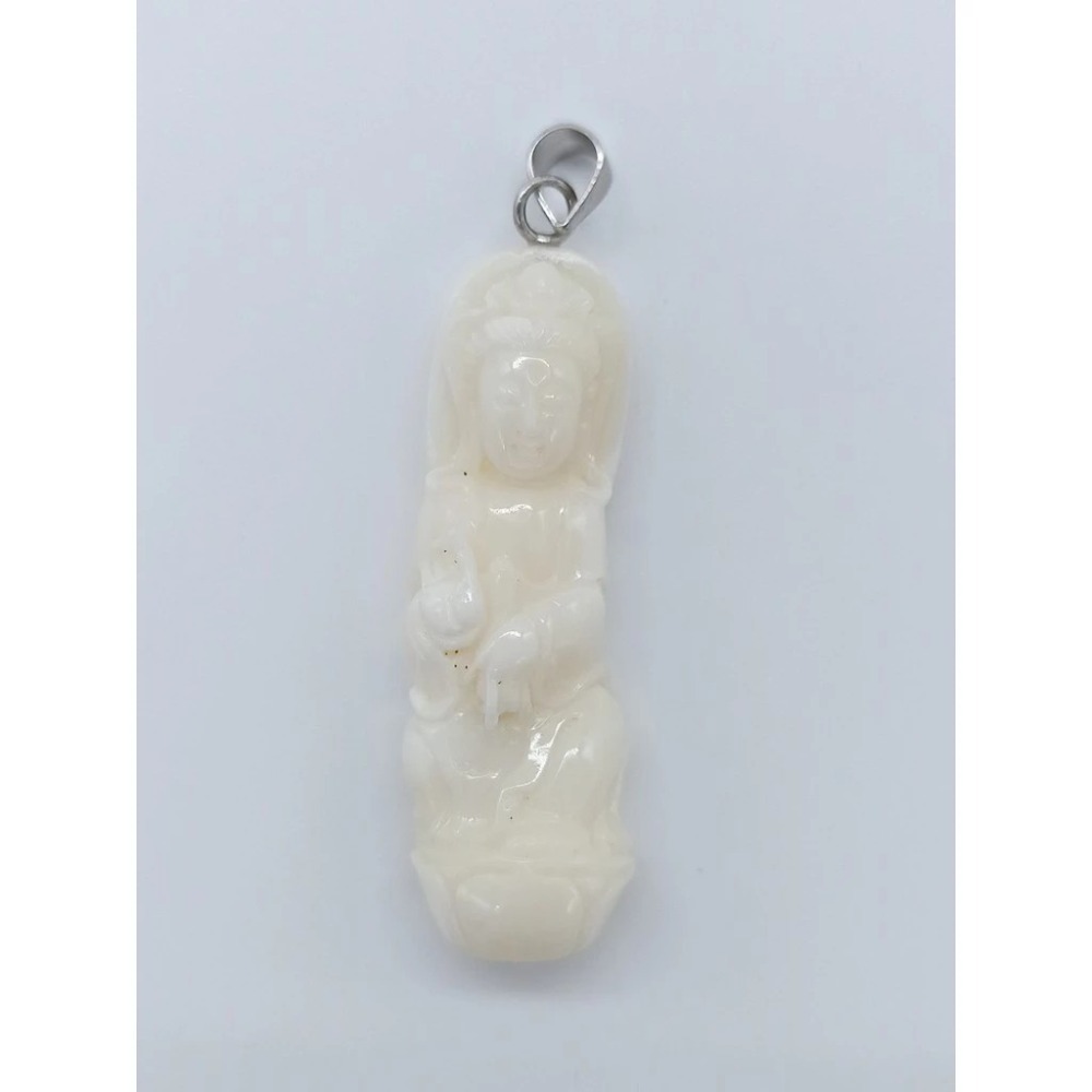 天然紅珊瑚 吊墜 大紅 粉色 觀音-細節圖2