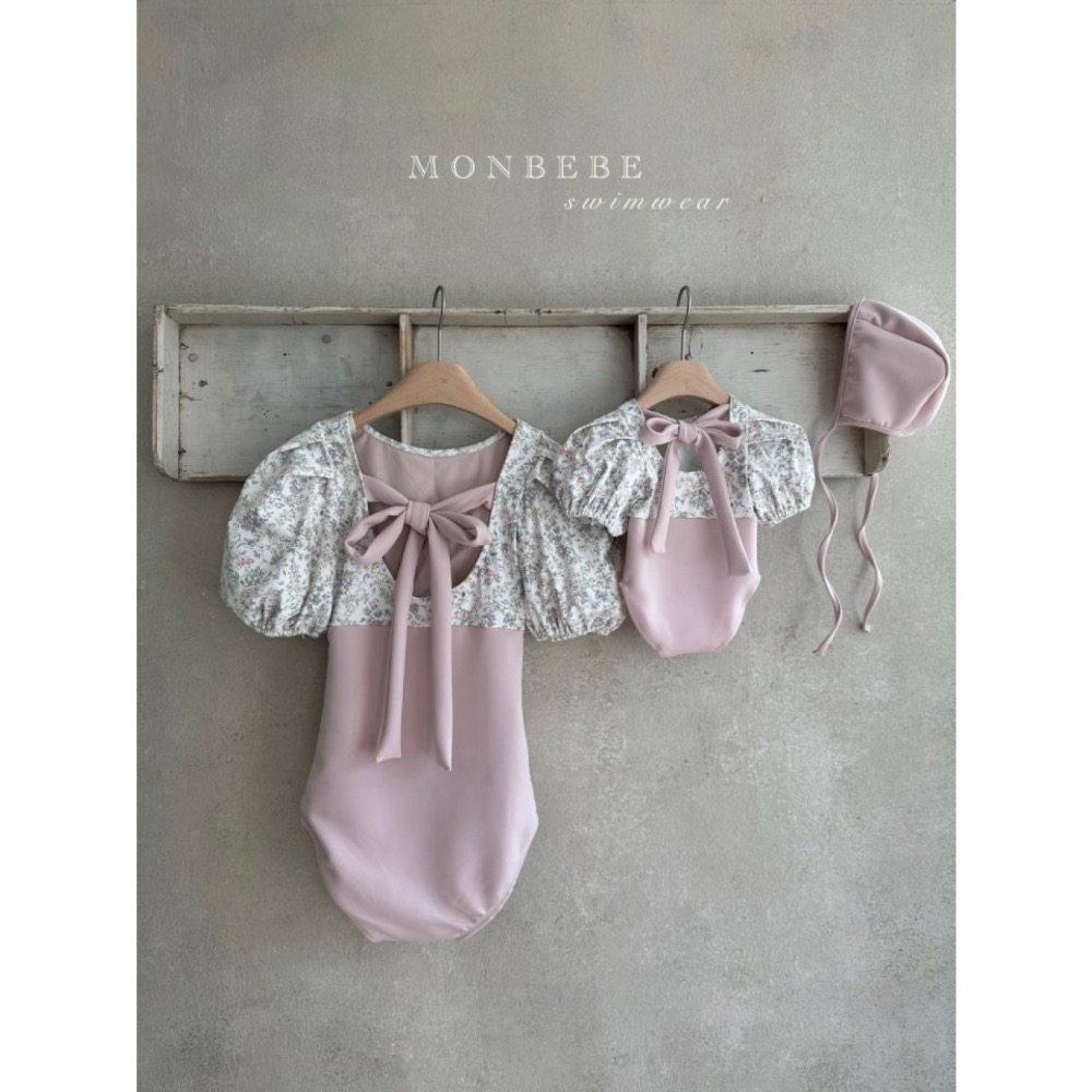 Monbebe 美背蝴蝶結親子泳裝🎀（mom)-細節圖2