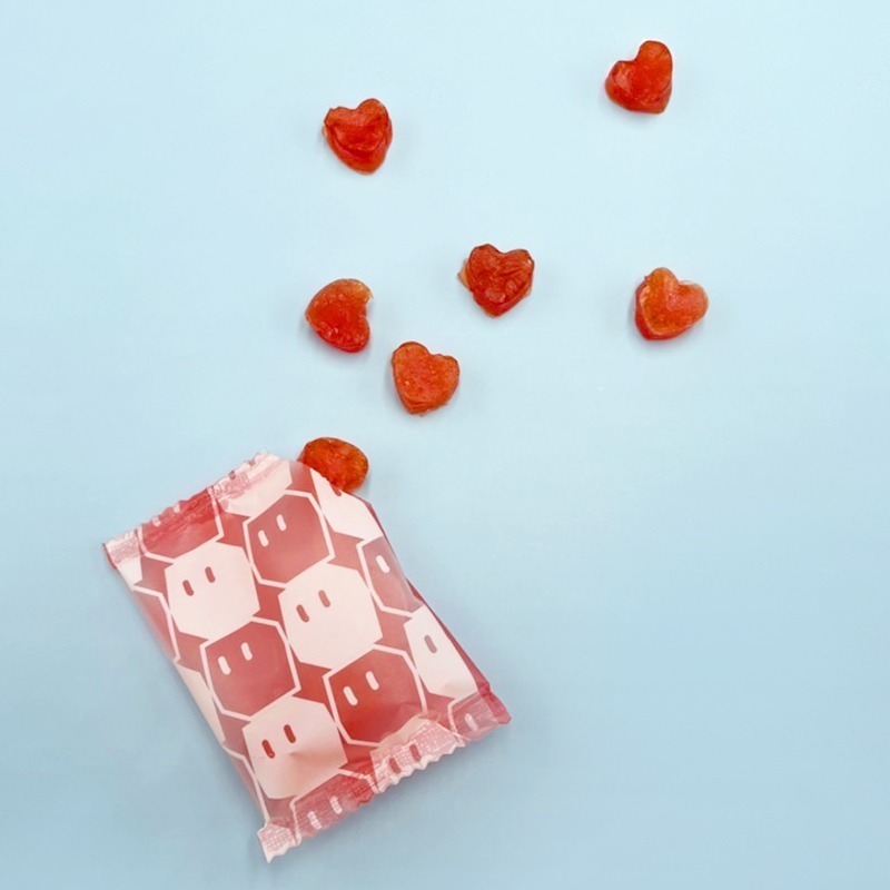 【波萌農場】法式粒粒菓 蕃茄軟糖 天然水果軟糖 低熱量健康零食 90克【2024特色伴手禮大賞】-細節圖2