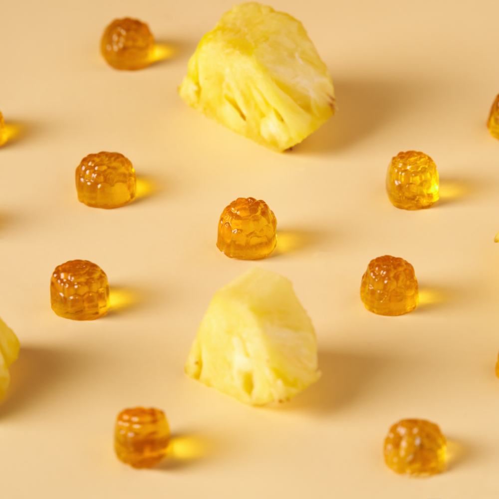 【波萌農場】波萌QQ粒粒菓 (鳳梨) 水果軟糖 有機水果 低熱量零食 45克-細節圖3