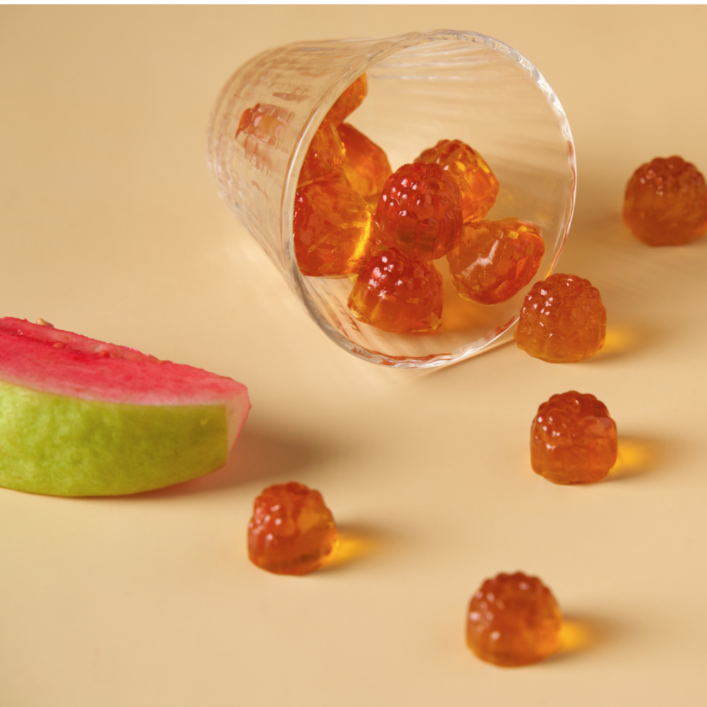 【波萌農場】波萌QQ粒粒菓 (紅心芭樂) 水果軟糖 有機水果 低熱量零食 45克-細節圖2