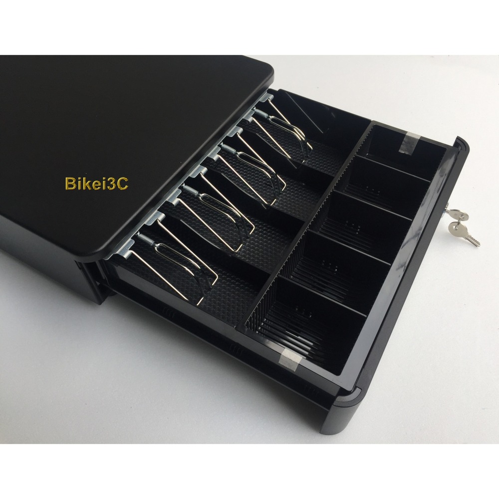 [拜客愛3C] 小錢櫃(黑色) POS專用 全鐵製 RJ11介面 電子收銀機 標準型 錢櫃 錢箱-細節圖4