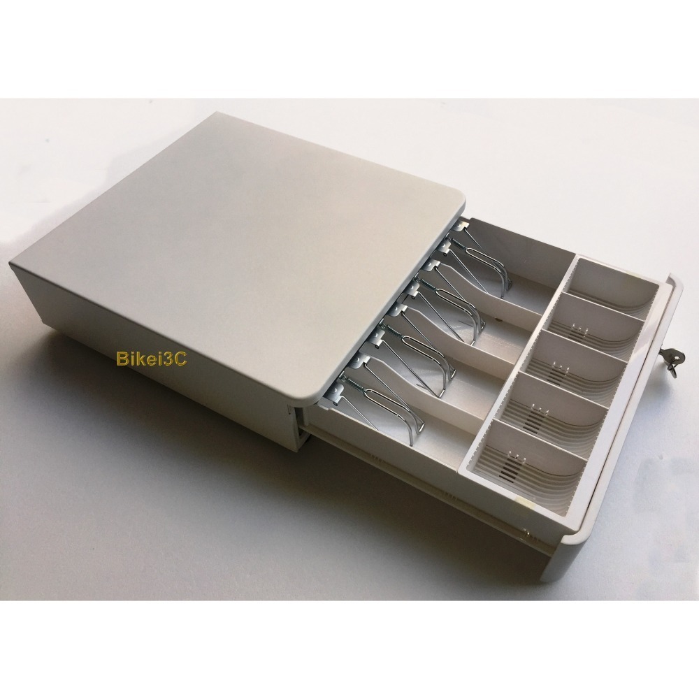 [拜客愛3C] 小錢櫃(白色) POS專用 全鐵製 RJ11介面 電子收銀機 標準型 錢櫃 錢箱-細節圖3