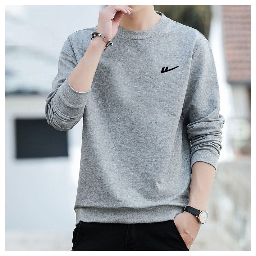 冬季圓領純棉加絨冬暖長袖T恤-細節圖4