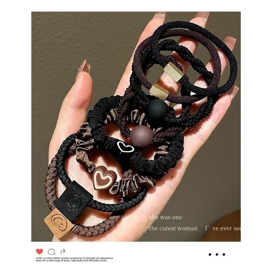 彈性混裝耐用髮圈-細節圖3