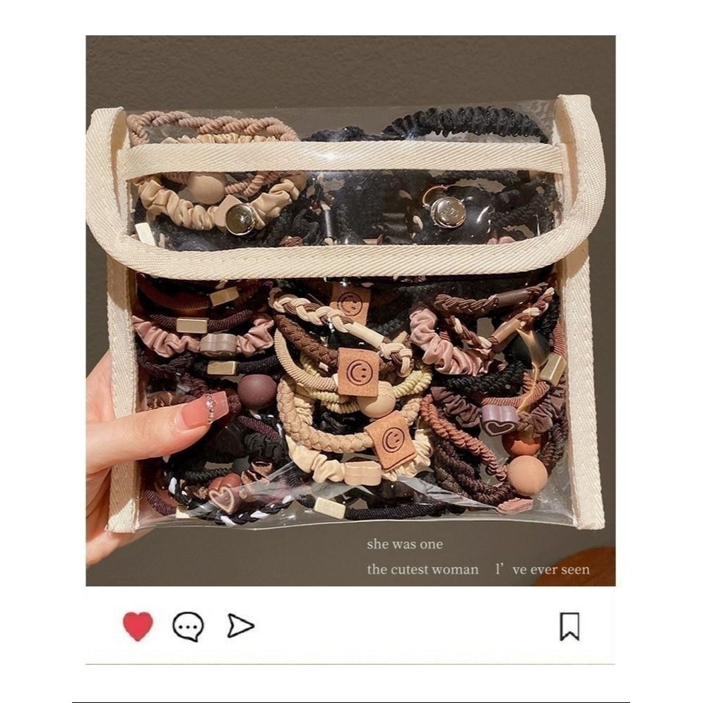 彈性混裝耐用髮圈-細節圖7