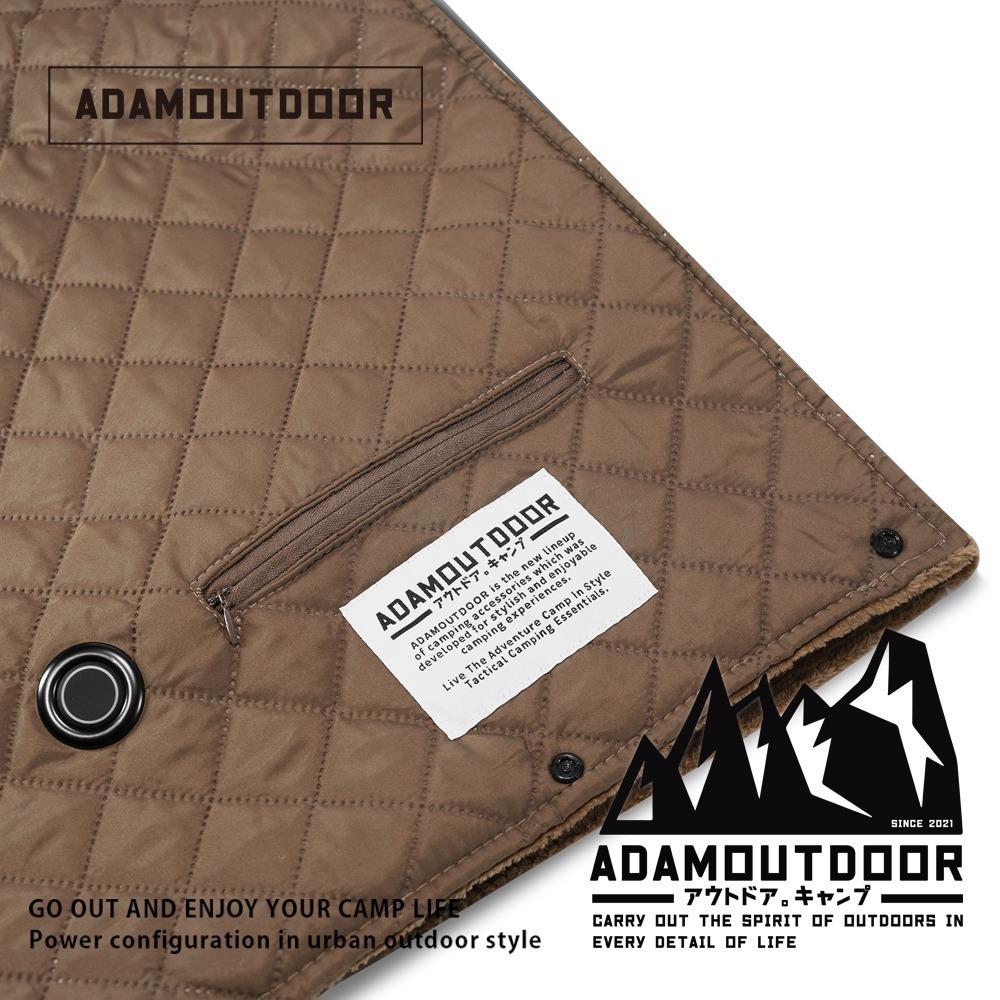 ADAMOUTDOOR｜ USB急速加熱暖心毯 ADHB-USB1170 【 台灣現貨】電毯、露營、隨身電毯、小電毯-細節圖2