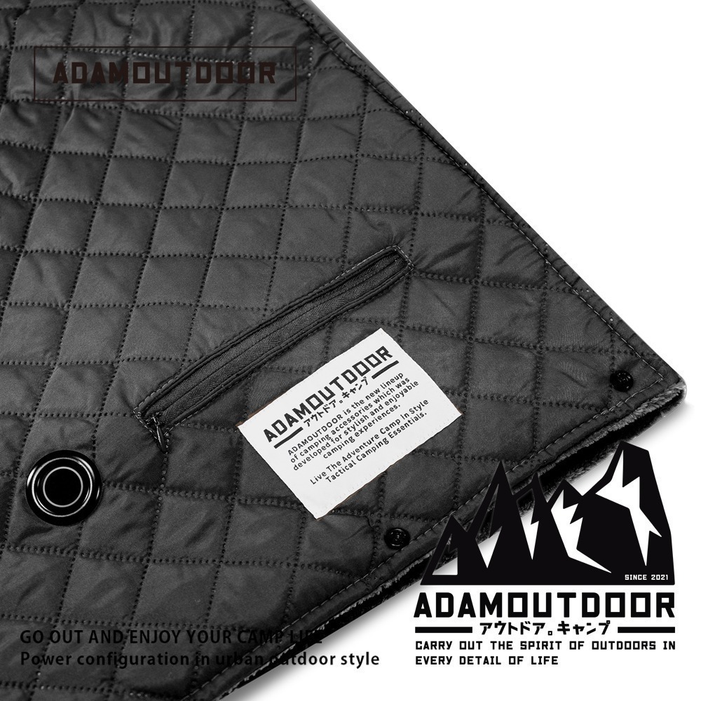 ADAMOUTDOOR｜ USB急速加熱暖心毯 ADHB-USB1170 【 台灣現貨】電毯、露營、隨身電毯、小電毯-細節圖3