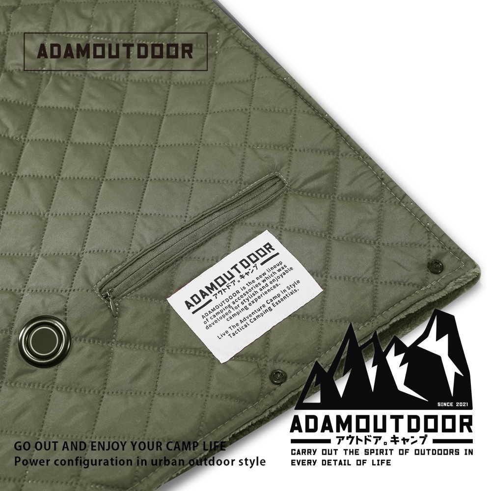 ADAMOUTDOOR｜ USB急速加熱暖心毯 ADHB-USB1170 【 台灣現貨】電毯、露營、隨身電毯、小電毯-規格圖4
