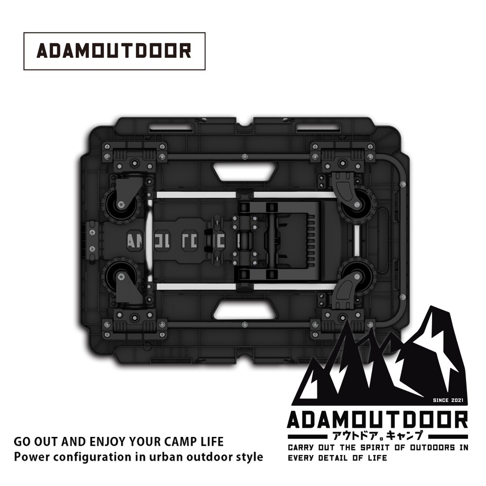 ADAMOUTDOOR｜坦克二合一平板推車(板車 露營推車 )-細節圖2