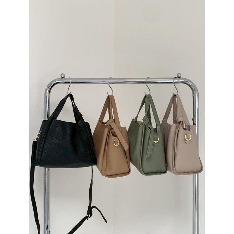 【𝐊𝐈𝐁𝐎𝐘𝐎】 荔枝紋百搭菜籃手提肩背包｜現貨-細節圖2