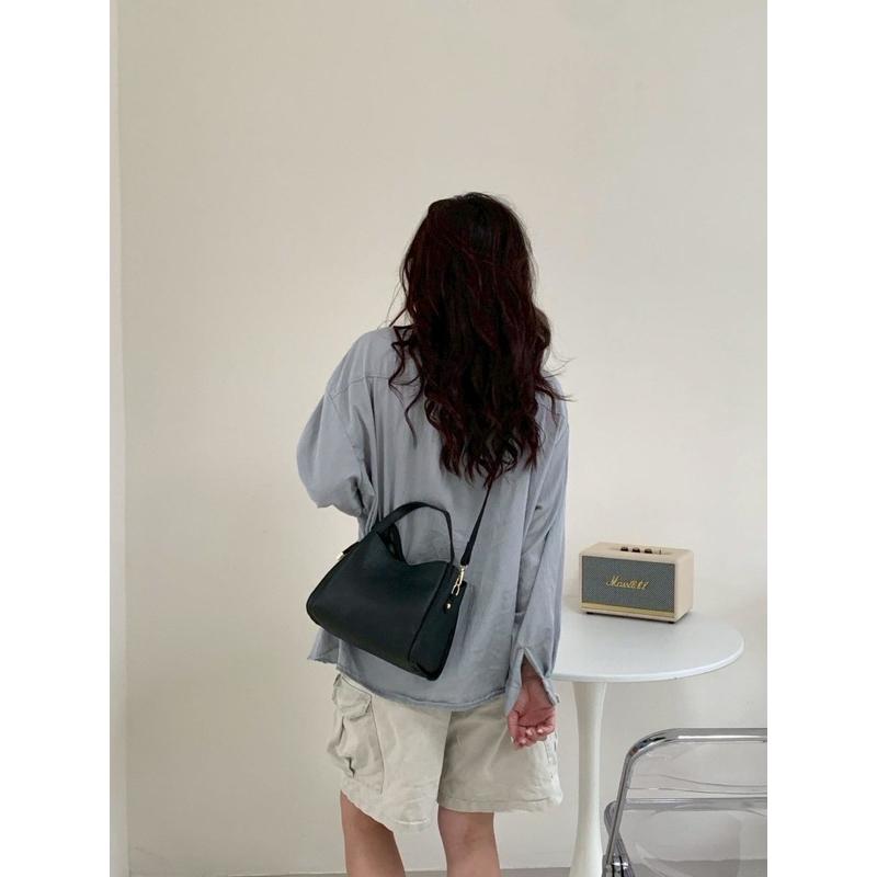 【𝐊𝐈𝐁𝐎𝐘𝐎】 荔枝紋百搭菜籃手提肩背包｜現貨-細節圖4