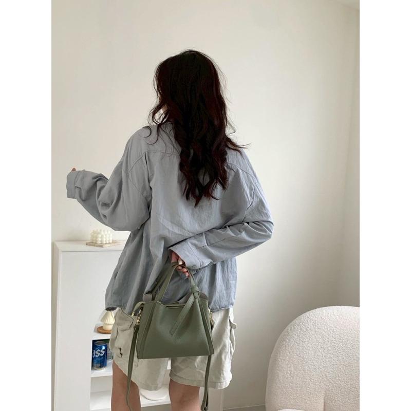 【𝐊𝐈𝐁𝐎𝐘𝐎】 荔枝紋百搭菜籃手提肩背包｜現貨-細節圖6