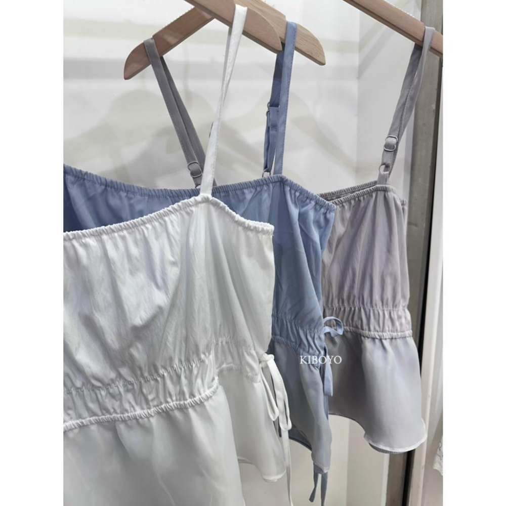 【𝐊𝐈𝐁𝐎𝐘𝐎】 獨家自訂 測綁帶雙層拼接背心｜現貨-細節圖3
