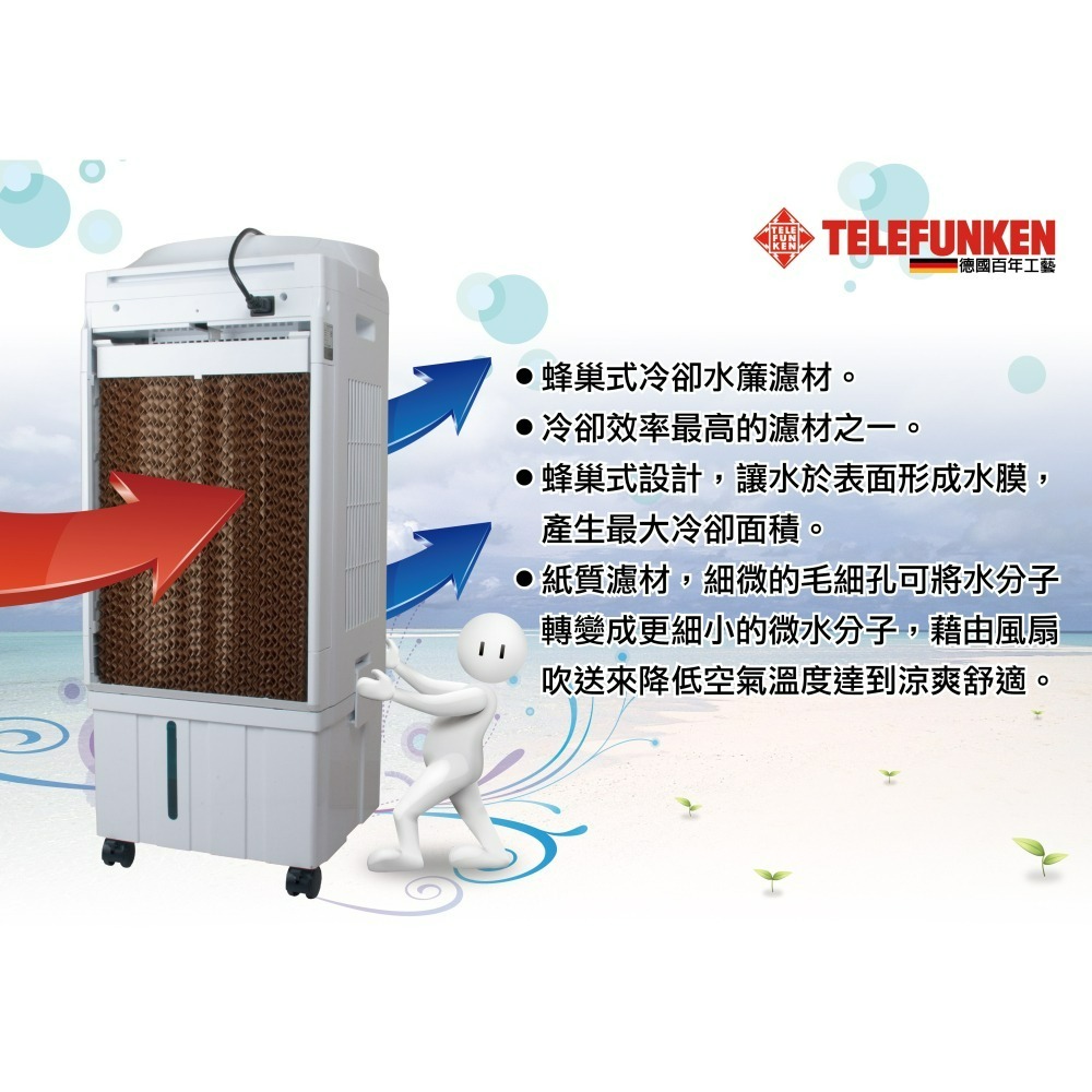 (福利品)TELEFUNKEN 德律風根30公升水冷扇-細節圖3