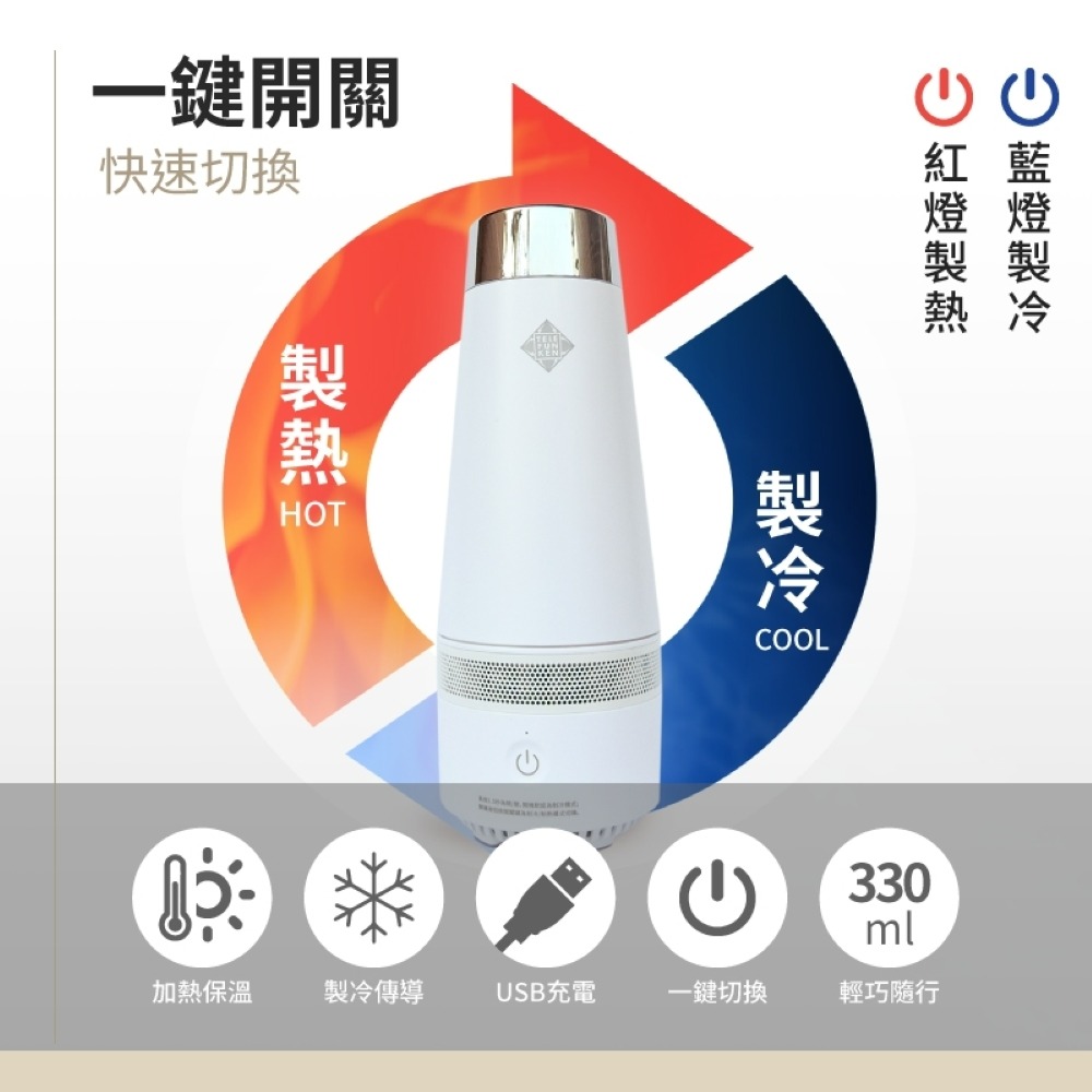 TELEFUNKEN 德律風根USB隨行冷暖兩用杯LT-CW030-細節圖2