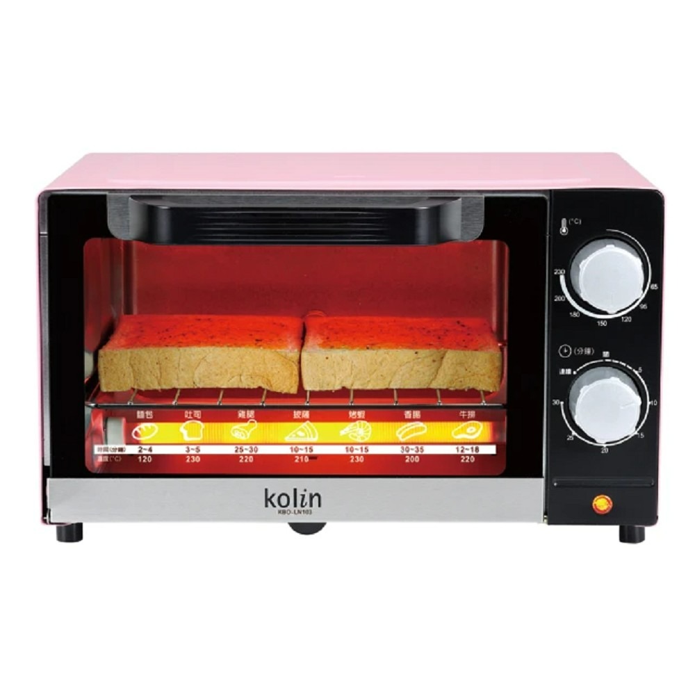 Kolin 歌林 10L 櫻花粉電烤箱KBO-LN103-細節圖2