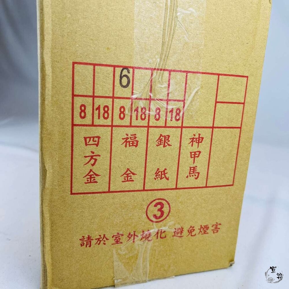 【台中35年老店】金紙/紙紮-環保金紙 竹製 平安 大福金(大) 福金 土地公-細節圖6