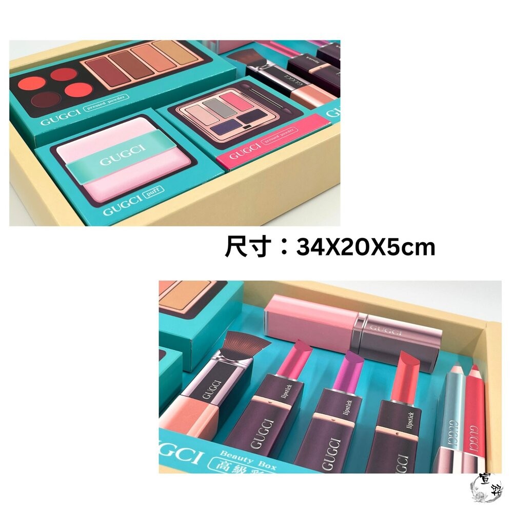 【台中35年老店】彩妝盒紙紮 紙紮彩妝 紙紮化妝 紙紮化妝品 蘭寇 蘭蔻 古馳 名牌保養彩妝組 祭祖 禮儀-細節圖4