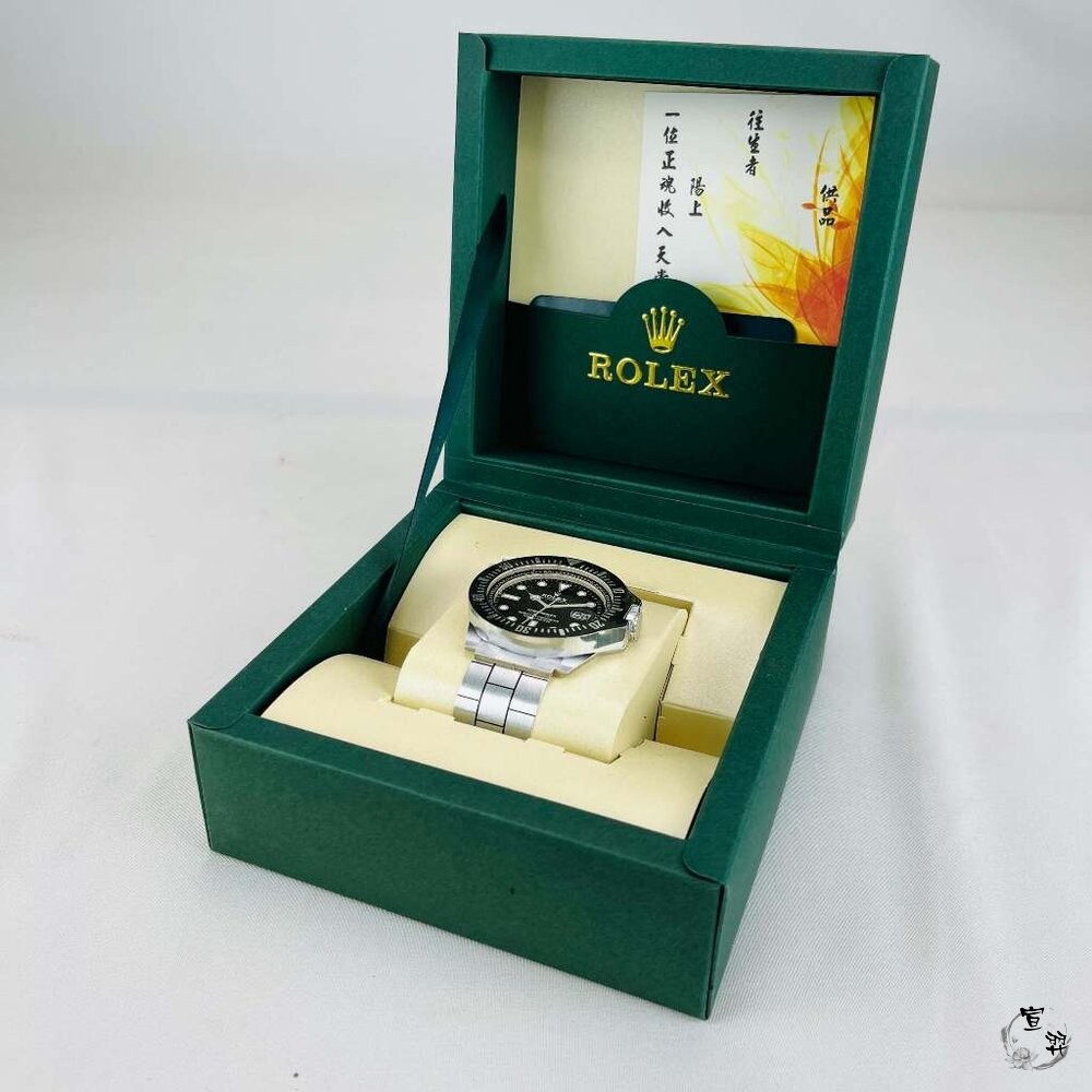 【台中35年老店】紙紮/往生用品/金紙/蓮花/庫錢｜黑水鬼手錶 紙紮勞力士 仿真設計 清明普渡祭祖用-細節圖4