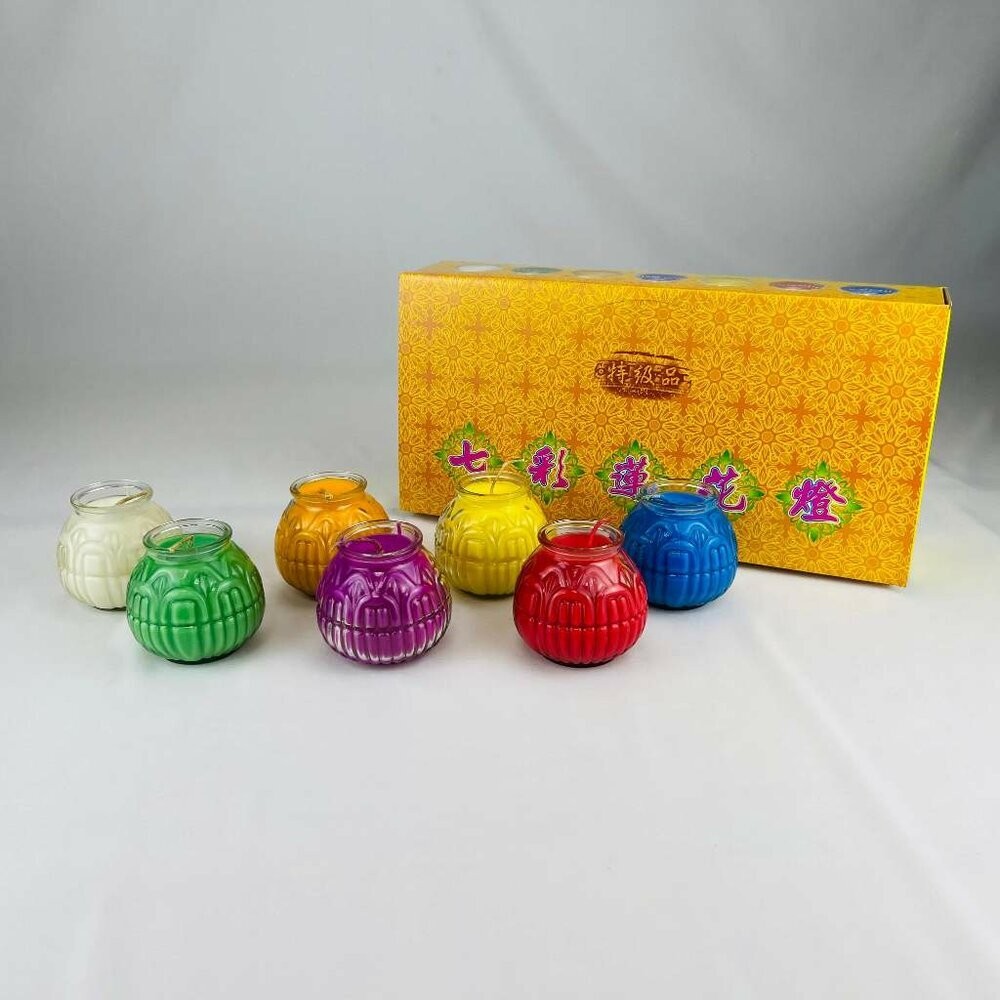 【台中35年老店】蠟燭 七星燈 七彩蓮花燈 紙紮 元寶 金條 蓮花 庫錢 蓮花塔 拜拜用品 小蠟燭 光明燈 酥油蠟燭 鳳-規格圖6